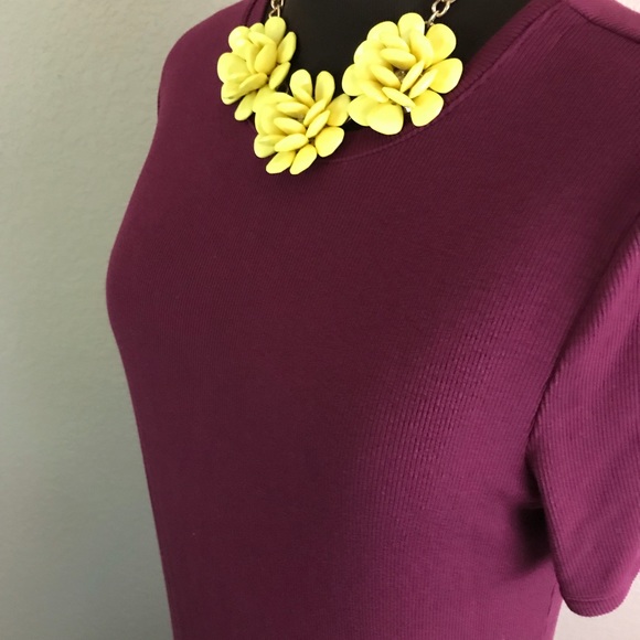 Old Navy Burgundy Knit Dress Size L - Picture 6 of 8